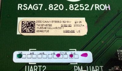 MAIN PARA TV HISENSE·ROKU 4K·UHD·HDR / NUMERO DE PARTE 233010 / RSAG7.820.8252/ROH / HU65A6100UWR / 233007 / 233010A / 233007A / 233010B / 233007B / PANEL HD650S1U51-L2\S0\GM\ROH / 232950 / DISPLAY T650QVN06.3 / MODELOS 65R6070E HU65A6100UWR - Imagen 2