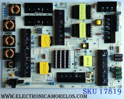 FUENTE DE PODER / HISENSE 235993 / RSAG7.820.7442/ROH / HLL-7080WK / E56327 / CQC16134139053 / PANEL`S HD750M7U71-L1\S0\GM\ROH / HD750M7U71-L1 / MODELO 75EU8070