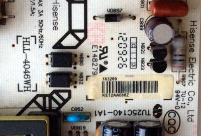 FUENTE DE PODER / HISENSE 163269 / RSAG7.820.5024\ROH / TU25C140-1A1 / HLL-4046WH / E148279 / PARTES SUSTITUTAS 165651 / 165652 / 166033 / 166034 / 164147 / 161749 / 164856 / PANEL HE500HF-B52\PW1 / MODELO 50K360G / 50K610GW - Imagen 2