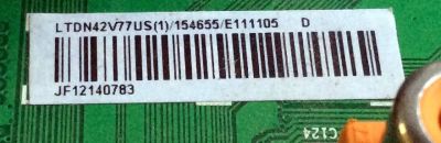 MAIN / HISENSE 154655 / RSAG7.820.2278/ROH / VER.B / LTDN42V77US(1) / E303981 / PANEL V420H-L06 / MODELO LTDN42V77US - Imagen 2