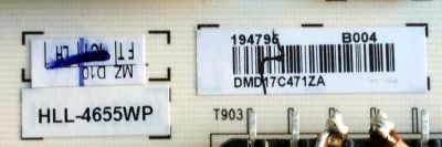 FUENTE DE PODER / HISENSE 194795 / RSAG7.820.6350/ROH / HLL-4655WP / CQC13134095636 / E166702 / PANEL / MODELO 55H9D Plus - Imagen 3