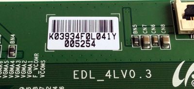 T-CON / SONY LJ94-03934F / EDL_4LV0.3 / 03934F / PARTES SUSTITUTAS LJ94-03929H / LJ94-03925H / LJ94-03895F / LJ94-03925E / LJ94-03895H / LJ94-15723G / LJ94-03934G / LJ94-15723H / PANEL LTY320HJ01 / MODELO KDL-32EX720 - Imagen 2