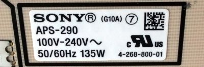FUENTE DE PODER / SONY 1-474-294-11 / 1-883-916-12 / APS-290 (MY) / 147429411 / MODELO KDL-32EX720 - Imagen 2