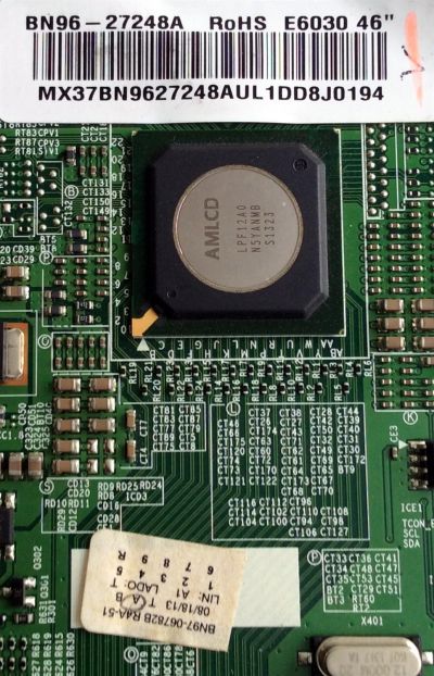 T-CON / SAMSUNG BN96-27248A / BN41-01892A / BN97-06782B / PANEL LTJ460HW10-V / MODELOS UE46EH6030 / UA46EH6030RXTW / UE46EH6035 / UE46EH6030 / UE46EH6037 / UA46EH6030RXUUNM / UN46FH6030FXZA / UA46EH6030 / UN46FH6030 / UA46EH6030 / UN46EH6030 / UN46EH6030 - Imagen 3