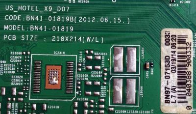 MAIN PARA TV SAMSUNG NUMERO DE PARTE BN94-06871A / BN41-01819B / BN97-07153D / PANEL CY-DE400BGSV1H / MODELO HG40NA577LFXZA UD05 / HG40NA577LFXZA - Imagen 3
