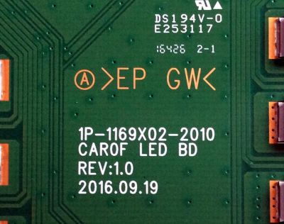 LED DRIVER / VIZIO 0570CAR0F000 / 1P-1169X02-2010 / 0570CAR0F000 662A / REV:1.0 / E253117 / PANEL S700FUA.4 / MODELO M70-E3 LFTRHZAT - Imagen 3