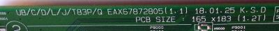 MAIN / LG EBT65198906 / EAX67872805 (1.1) / EAX67872805 / 64691901 / PANEL HC500DQN-VCUR2-914X / MODELOS 50UK6500AUA.AUSJLJR / 50UK6500AUA - Imagen 3