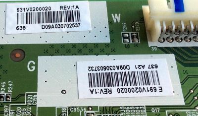 MAIN / BEST BUY / TOSHIBA 631V0200020 / VTV-L49628 REV:1A / SBW49T / 691V0200020 / REV:1A / PANEL C500LD-GF61 REV.01 / MODELO 50L420U - Imagen 3