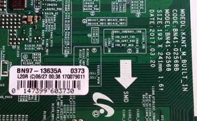 MAIN / SAMSUNG BN94-12662V / BN41-02568B / BN97-13635A / PANEL CY-GM049HGLV8H / MODELOS UN49MU6290FXZA FB02 / UN49MU6290F - Imagen 2