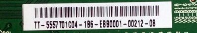 T-CON / VIZIO 55.57T01.C04 / T546HW04 V0 / 54T04-C01 / 5557T01C04 / PANEL T576DC01 V.1 / MODELOS XVT3D580CM LTMAKFAN / XVT3D580CM  - Imagen 3