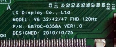 T-CON / LG 6871L-2411D / 6871C-0358A / 2411D / SUSTITUTAS 6871L-2411A / 6871L-2789A / 6871L-2667A / 6871L-2573A / 6871L-2411C / 6871L-2693A / 6871L-2411B / 6871L-2554A / PANEL LC470EUF (SD)(P1) / MODELOS 47LW5700-UE / 47LW5300-UC / 47LW5700-UE.AUSZLHR - Imagen 3