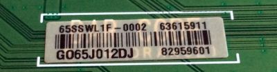 MAIN / LG EBR82959601 / EAX66958003(1.1) / 63615911 / 63615901 / 82959601 / EAX66958003 / 65SSWL1F-0002 / PANEL RDL500WY (QD0-00H) / RLD650WY QD0.004 Rev.00 / MODELOS 50UH5530-UB CUSJLH / 65UH5500-UA / 65UH5500-UA.CUSJLH - Imagen 2
