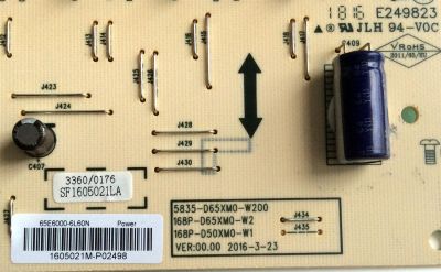 LED DRIVER / LG COV33699501 / 1605021M / 65E6000-6L60N / SF1605021LA / 5835-D65XM0-W200 / E249823 / PANEL RLD650WY QD0.004 Rev.00 / MODELOS 65UH5500-UA / 65UH5500-UA.CUSJLH - Imagen 2