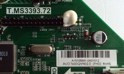 MAIN / HITACHI A15105691 / T.MS3393.72 / 50023393B00730 / E203640 / PANEL`S T650QVR01.5 / T650QVN02.0 / MODELO LE65K6R9 - Imagen 3