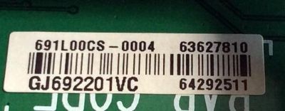 MAIN / LG EBT64292511 / EAX66886304 (1.0) / 63627810 / 64292511 / PANEL LC550AQD (EK)(A4) / LC550AQD (GJ) (A6) / MODELOS OLED55B6P-U.AUSZLH / OLED55B6P - Imagen 2