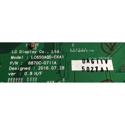 T-CON / LG OLED 6871L-5027A / 6870C-0711A / LC650AQD-EKA1 / 5027A / PANEL LC650AQD (EK)(A1) / MODELOS OLED65C7P-U.BUSYLJR / OLED65C7P - Imagen 2