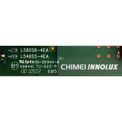 LED DRIVER / TOSHIBA 27-D085316 / L580S6-4EA / E88441 / PANEL`S V580HK1-LS6 REV.C2 / V580HK1-LKS REV.C1 / MODELO 58L7350U - Imagen 3