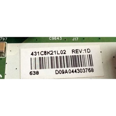 MAIN PARA TV TOSHIBA 4K·UHD / NUMERO DE PARTE 431C8K21L02 / SBB55T VTV-L55730 / BB49T / 461C8K21L02 / SBB55T VTV-L55730 REV:1 / PANEL K490WDR1 / MODELO 49L621U - Imagen 3