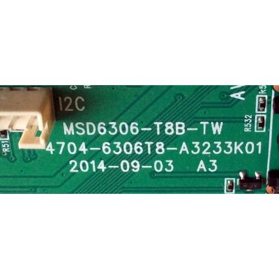 MAIN PARA TV SCEPTRE / NUMERO DE PARTE 9011-11T828 / MSD6306-T8B-TW / 4704-6306T8-A3233K01 / 9011-11T828-55362011 / 9011-11T828-55362021 / PANEL V500HJ1-ME1 / MODELO E505BV - Imagen 4