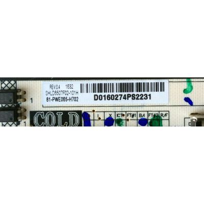 FUENTE DE PODER / HITACHI 81-PWE065-H702 / SHLD6507F-101H / DLBL359 / SHLD6507F02-101H / 12001080504 / E56334 / PANEL LVU650SSDX E2 V6 / MODELO 65R8 - Imagen 3