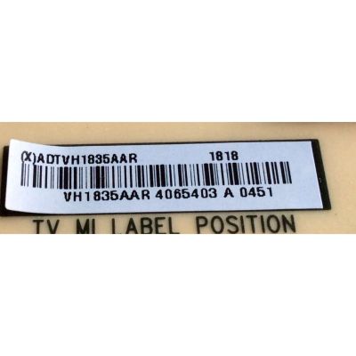 FUENTE DE PODER / VIZIO ADTVH1835AAR / 715G9228-P01-000-003S / 715G9228-P02-000-003S /  A1804118035 / VH1835AAR / PANEL T650QVF09.1 / MODELOS P65-F1 / P65-F1 LTMAXIKU - Imagen 2