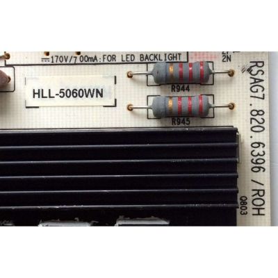 FUENTE DE PODER / SHARP 201755 / RSAG7.820.6396/ROH / HLL-5060WN / CQC13134095636 / E166702 / PANEL HD550DF-B52(020)/S13/XP/BBY/GM / MODELO LC-55LB481U - Imagen 2
