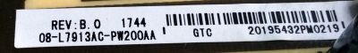 FUENTE DE PODER PARA TV TCL / NUMERO DE PARTE 08-L7913AC-PW200AA / 40-L7912C-PWA1CG / L7912 / E56334 / PANEL LVW320ND1L / DISPLAY ST3151A05-8 VER.2.8 / MODELOS 28S305 / 28S305TAAA / 32S301 / 32S305 / 32S305TABA / 32S305LABA - Imagen 3