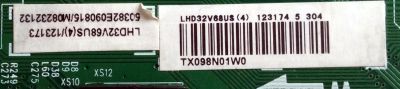 MAIN / DYNEX 123174 / RSAG7.820.1730/ROH / 123173 / LHD32V68US / VER.D / PANEL HS32LN1-CMO(X03) / MODELO DX-32L130A10 - Imagen 3