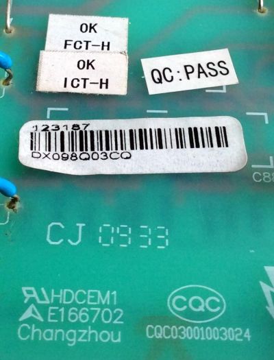 FUENTE DE PODER / DYNEX 123187 / RSAG7.820.1459/ROH / HLP-30A11 / VER.F / E166702 / PANEL HS32LN1-CMO(X03) / MODELO DX-32L130A10 - Imagen 3