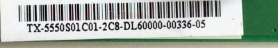 TARJETA INTERFACE 55.50S01.C01 / 5550S01C01 / 50S01-C02 / 48.50S01.C02 / PANEL 96.64S03.001 / MODELO NS-65D260A13 - Imagen 3