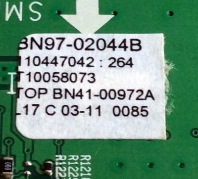 MAIN / SAMSUNG BN94-01666B / BN41-00972A / BN97-02044B / PARTES SUSTITUTAS BN94-01666F / BN94-01666N / BN94-01666R / BN94-01666T / BN94-01666V / BN94-01666K / PANEL LTF460HE01 A01 / MODELOS LN46A650A1FXZA / LN46A650A1F / LN46A650A1FXZA1F - Imagen 4