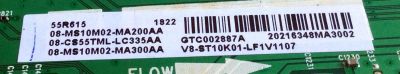 MAIN PARA TV TCL·ROKU TV 4K QLED UHD HDR SMART TV / NUMERO DE PARTE 08-CS55TML-LC335AA / 40-MST10M-MAH4HG / MST10M / 08-MS10M02-MA200AA / 08-MS10M02-MA300AA / H07804PNE11B2 / PANEL LVU550NDBL SD9W00 / MODELOS 55R613 / 55R615 - Imagen 2