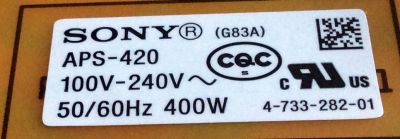 FUENTE DE PODER / SONY 1-474-714-11 / 1-474-714-12 / APS-420(CH) / 147471411 / 147471412 / 1-983-330-11 / APS-420 / PANEL YD8F009DND01B / MODELO XBR-65X900F - Imagen 4