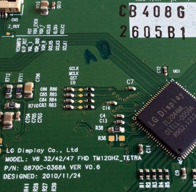 T-CON / LG 6871L-2605B / 6870C-0368A / 2605B / PANEL LC470EUE (SD)(V1) / MODELOS 47LV355B-UA.AUSYLJR / 47LV355B-UA - Imagen 2
