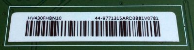 T-CON PARA TV ONN / SCEPTRE / NUMERO DE PARTE 44-9771315A / 47-6021131 / B03904EE0003B / HV430FHBN10 / PANEL CN430CN6210 / DISPLAY HV430FHB-N10 REV.1.1 / MODELOS ONC18TV001 (43'' PULGADAS) / H43 ULTV53DC - Imagen 3