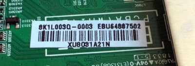 MAIN PARA TV LG 4K·UHD·HDR SMART TV / NUMERO DE PARTE EBU64887502 / 64887502 / EAX67872805 / EAX67872805(1.1) / PANEL'S NC430DGG-AAGP1 / NC430DGG-AAGX1 / LC430DGJ (SL)(A1) / MODELOS 43UK6090PUA / 43UK6090PUA.BUSWLJM / 43UK6200PUA / 43UK6200PUA.BUSWLJM - Imagen 3