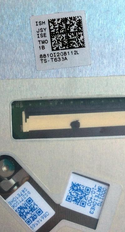 REPRODUCTOR DE DVD / HP TS-T633A / TS-T633A/HPAH / Q3836R0Q837086 / 8810I208112L / MODELO IQ506 - Imagen 3