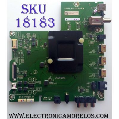 MAIN PARA TV HISENSE·ROKU 4K·UHD·HDR / NUMERO DE PARTE 233010 / RSAG7.820.8252/R0H / 233007 / 65A6100UWR / HU65A6100UWR / PANEL HD650S1U51-L2\S1\GM\CKD\ROH / DISPLAY T650QVN06.3 / MODELO 65R6E 65A6100UWR