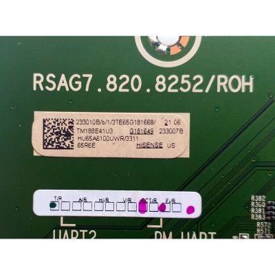 MAIN PARA TV HISENSE·ROKU 4K·UHD·HDR / NUMERO DE PARTE 233010 / RSAG7.820.8252/R0H / 233007 / 65A6100UWR / HU65A6100UWR / PANEL HD650S1U51-L2\S1\GM\CKD\ROH / DISPLAY T650QVN06.3 / MODELO 65R6E 65A6100UWR - Imagen 2