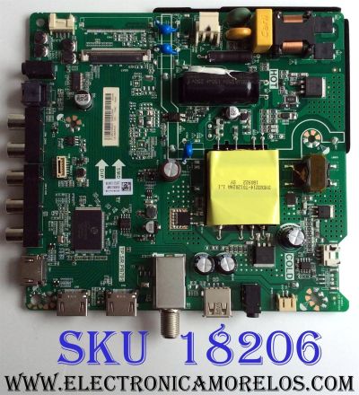 MAIN FUENTE (COMBO) HISENSE  / NUMERO DE PARTE 235723 / TP.SR.PB701 / HU40N2176MF / 36275-235723-187L / LSC400HN02 / PANEL JHD400N2F31-TXL2B1QL\S0\GM\ROH / MODELO 40EU3000 / 40EU3000 HU40N2176MF