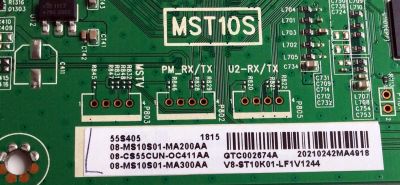 MAIN PARA TV TCL 4K·UHD·HDR ((ROKU TV)) / NUMERO DE PARTE 08-CS55CUN-OC411AA / 40-MST10S-MAE4HG / MST10S / V8-ST10K01-LF1 / 08-MS10S01-MA200AA / 08-MS10S01-MA300AA / 08-CS55CUN-0C411AA / LVF550ND1L / ST5461D07-1 VER.2.2 / MODELOS 55S401 / 55S403 / 55S405 - Imagen 2