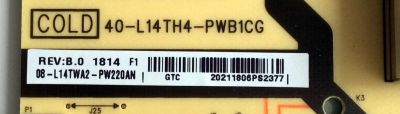 FUENTE DE PODER PARA TV TCL / NUMERO DE PARTE 08-L14TWA2-PW220AN / 40-L14TH4-PWB1CG / E56334 / L14TW / CCP-508 / PANEL'S LVF550ND1L / LC500DUE(FG)(A4) / MODELOS 55S405 / 50LB6300US.BUSWLJR - Imagen 3