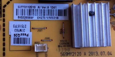 FUENTE DE PODER / INSIGNIA 6MY0112010 / 569MY2120 / 569MY2120 A / VER:A / 37MY83 / MODELO NS-37D20SNA14 - Imagen 2