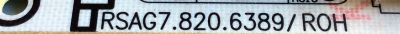 FUENTE DE PODER / HISENSE 210229 / RSAG7.820.6389/ROH / HLL-4255WD / E166702 / CQC13134095636 / MODELO LC-43P7000U - Imagen 2