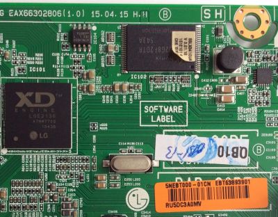 MAIN / LG EBT63893901 / EAX66302806 (1.0) / EAX66302806 / PANEL LC550EUE (FH)(M3) / MODELOS 55LX341C-UA.BUSYLJ / 55LX341C - Imagen 2