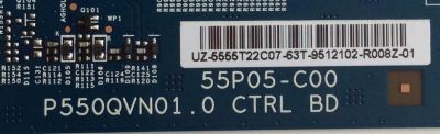 T-CON / WESTINGHOUSE 55.55T22.C07 / 55P05-C00 / P550QVN01.0 CTRL BD / 5555T22C07 / PANEL T550QVN03.0 / MD5508YTLU / MODELOS WD55UT4490 TW-04411-A055I / WD55UT4490 TW-04441-A055I - Imagen 2