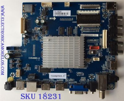 MAIN / WESTINGHOUSE 21004875 / CV6488H-A / 10007145 / E254215 / CQC06001016507 / PANEL T550QVN03.0 / MD5508YTLU / MODELO WD55UT4490 TW-04411-A055I