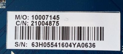 MAIN / WESTINGHOUSE 21004875 / CV6488H-A / 10007145 / E254215 / CQC06001016507 / PANEL T550QVN03.0 / MD5508YTLU / MODELO WD55UT4490 TW-04411-A055I - Imagen 2