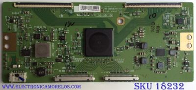 T-CON PARA TV SONY 4K HDR SMART TV / NUMERO DE PARTE 6871L-4014C / 6870C-0562A / 4014C / LC650EQL-SHP2 / PANEL SYV6542 / MODELO XBR-65X810C / XBR65X810C