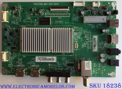 MAIN / VIZIO XGCB0QK0430 / 715G7228-M01-002-004Y / E342828 / PANEL TPT390J1-HVN04 REV:S001C / MODELO NS-39DR510NA17
